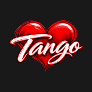 I Love Tango Latin dance T-shirt design by Salsamania