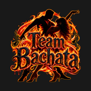 Team Bachata Latin dance T-shirt design by Salsamania